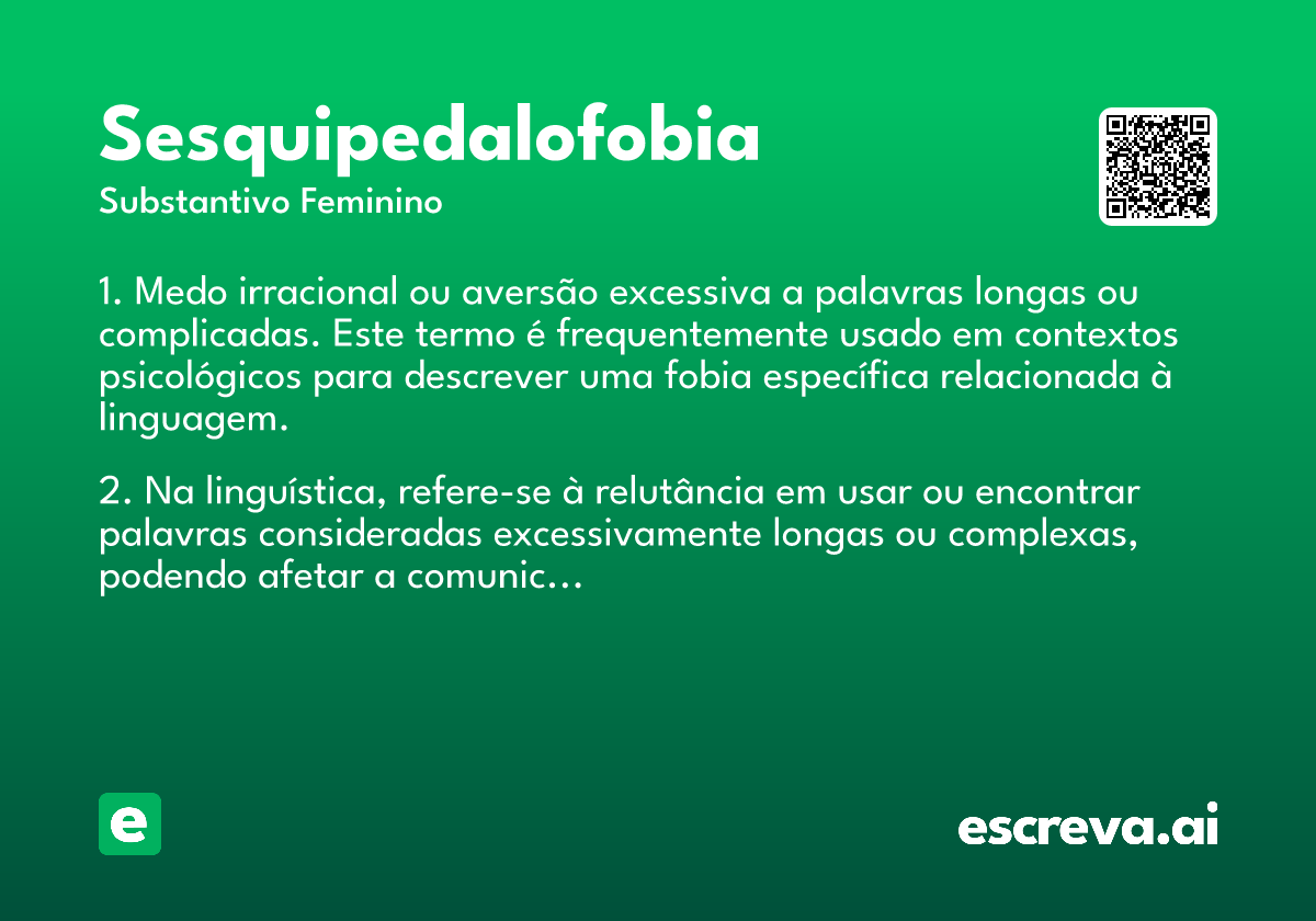sesquipedalofobia