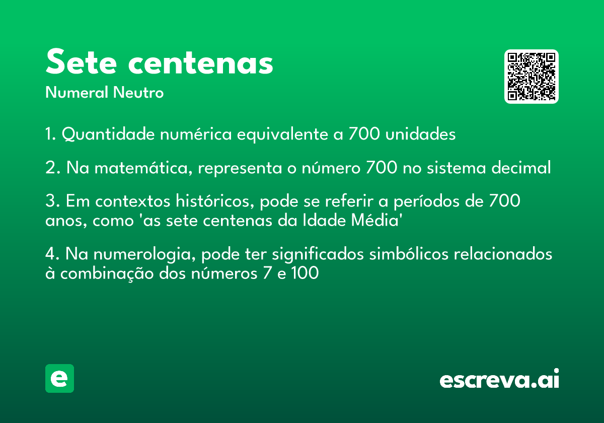 sete centenas