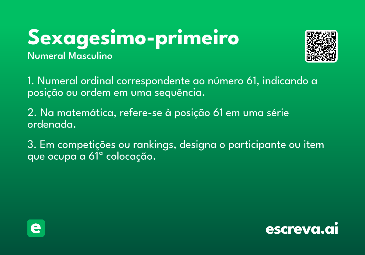 sexagesimo-primeiro