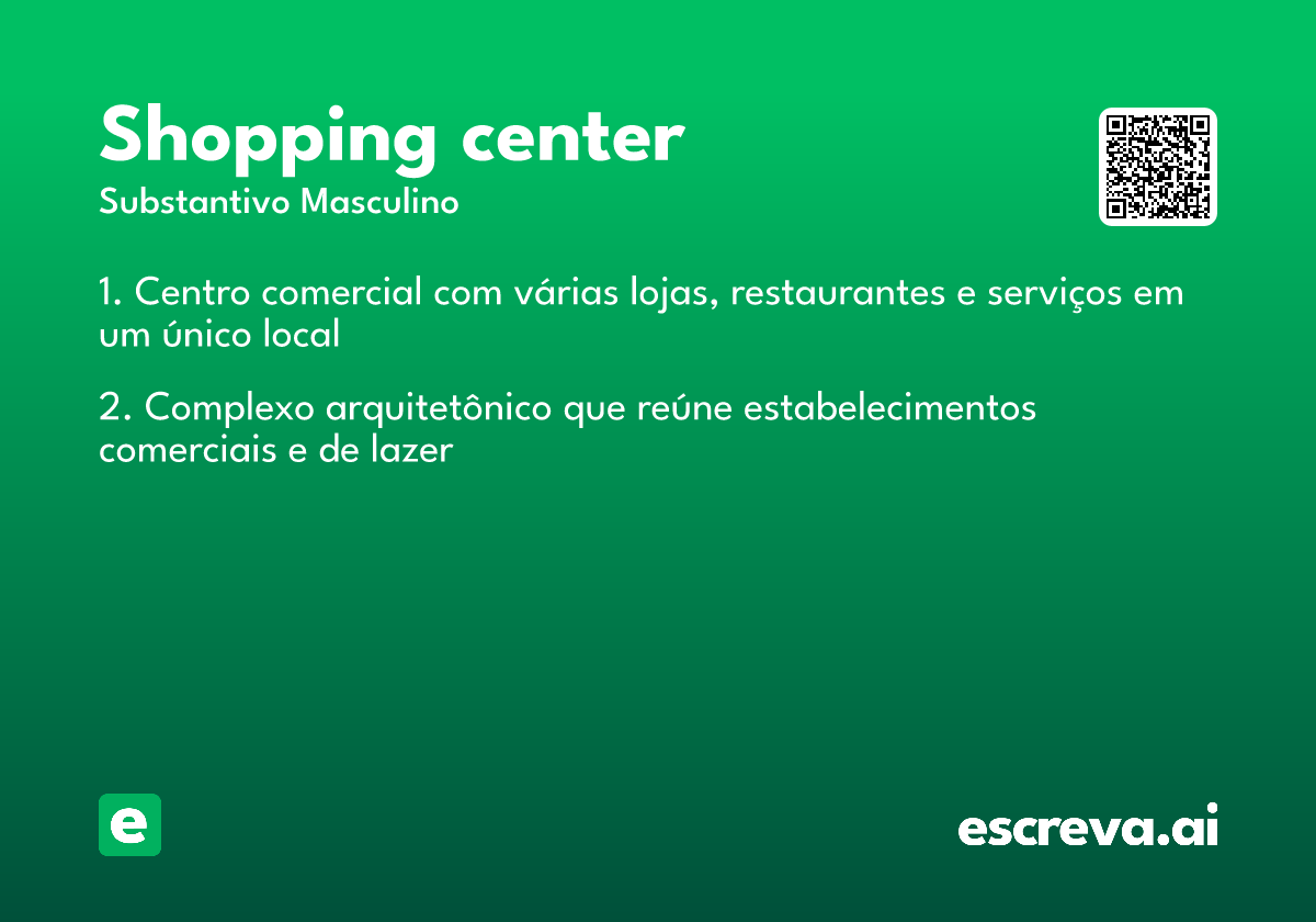 shopping center