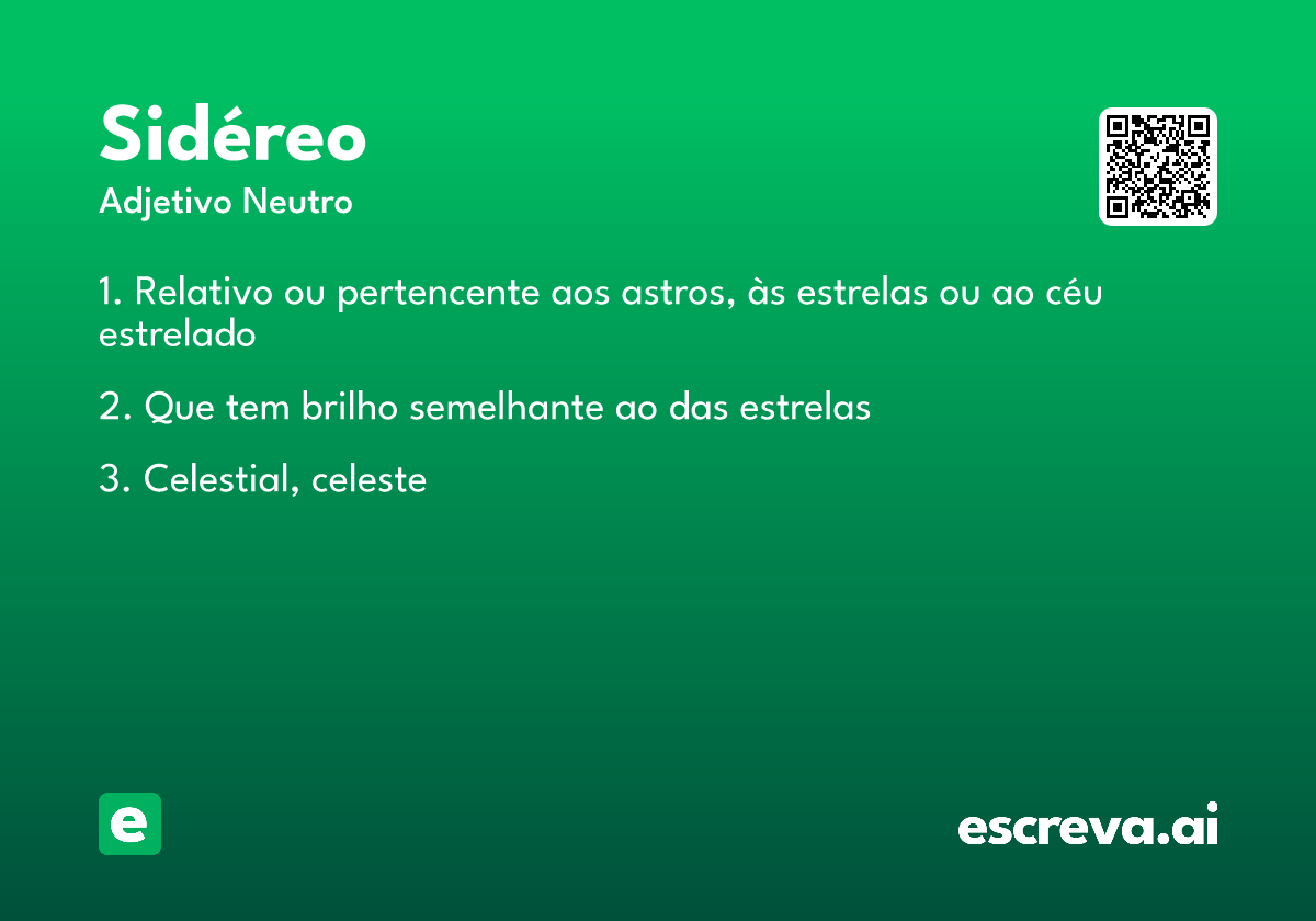 sidéreo