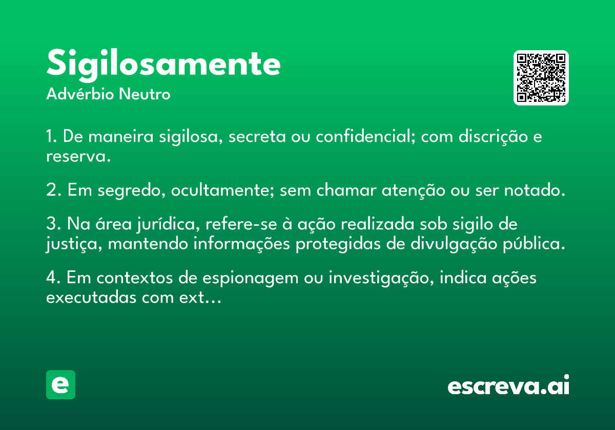 sigilosamente