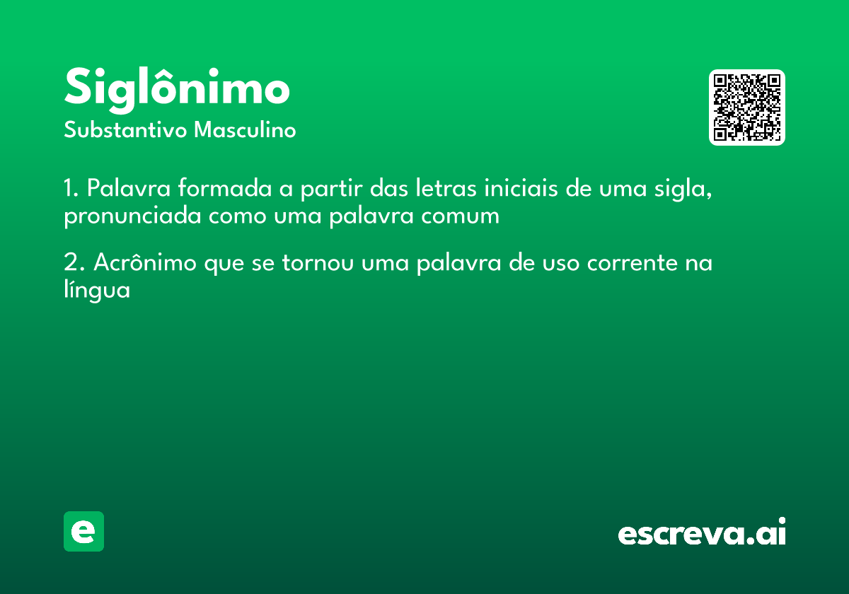 siglônimo