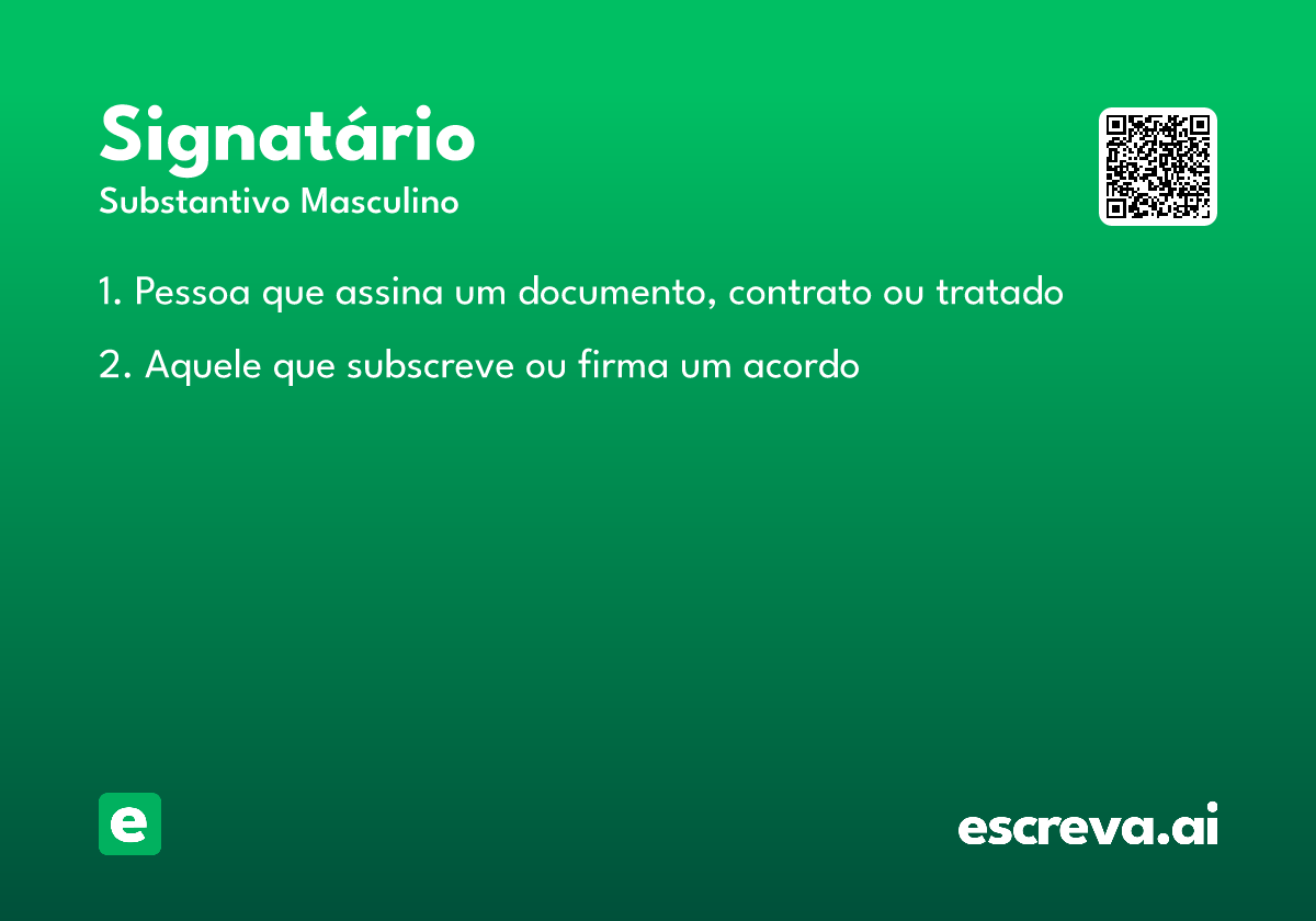 signatário