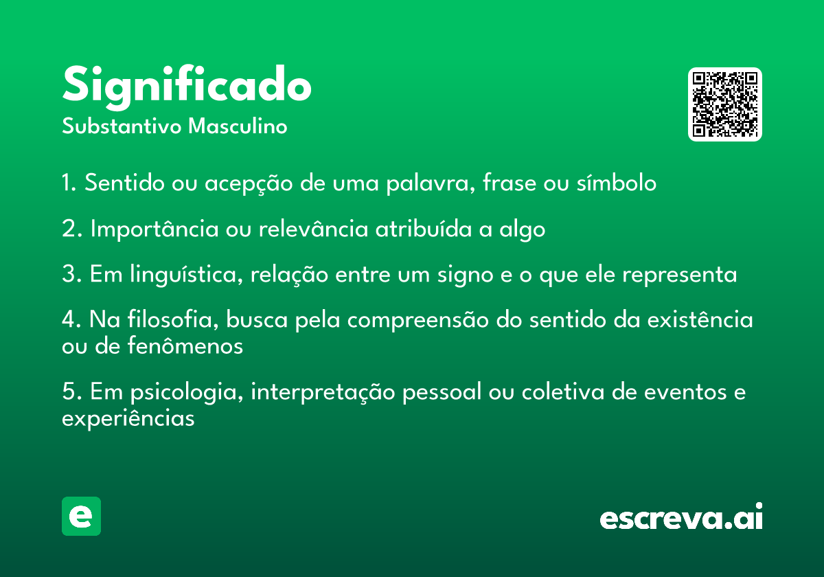 significado