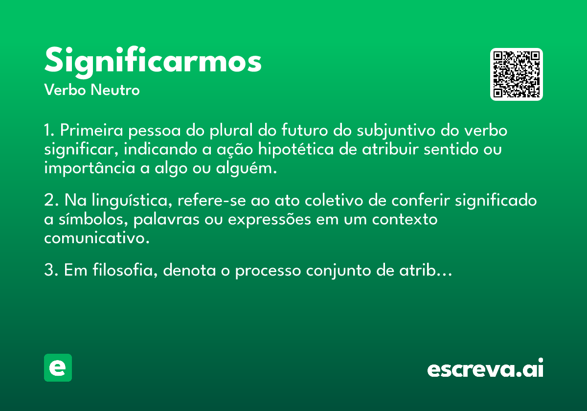 significarmos