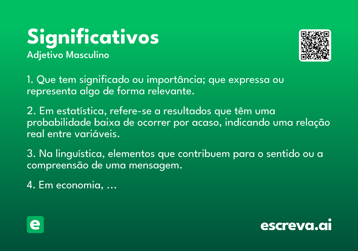 significativos