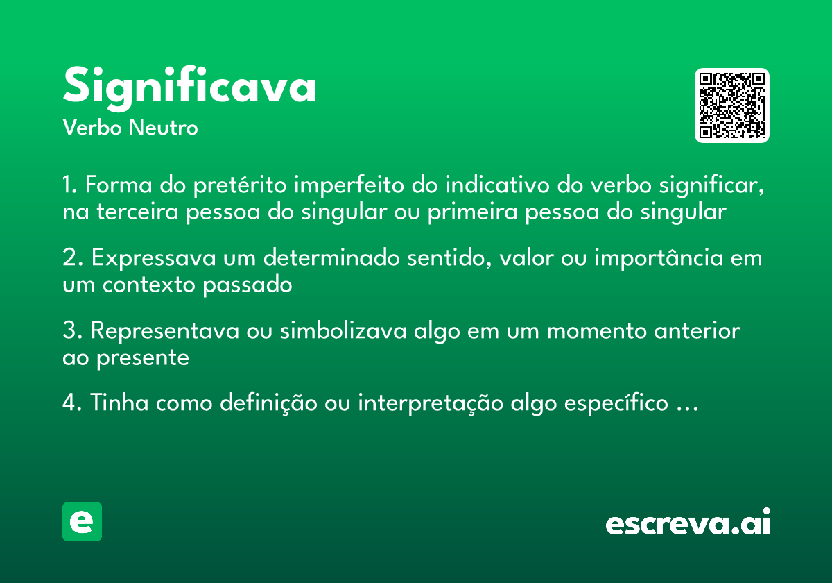 significava