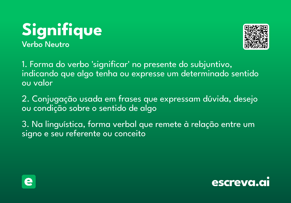 signifique