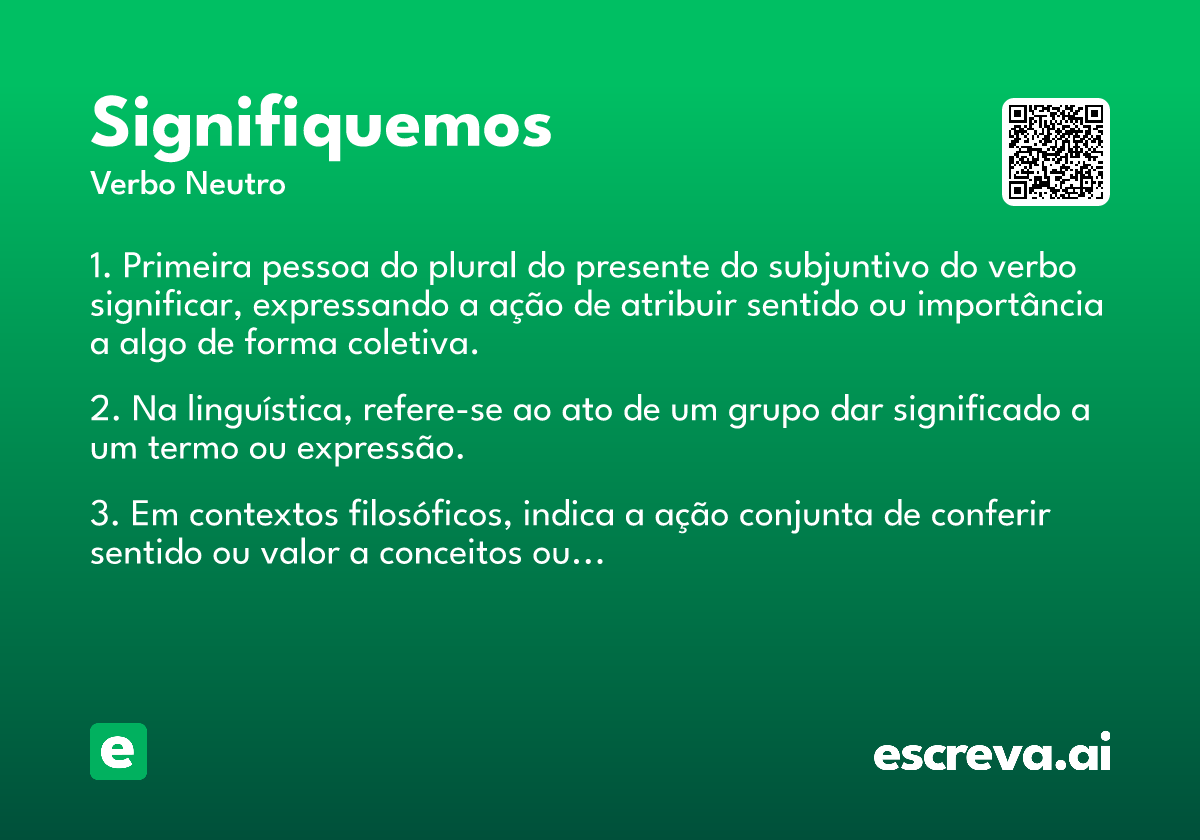signifiquemos