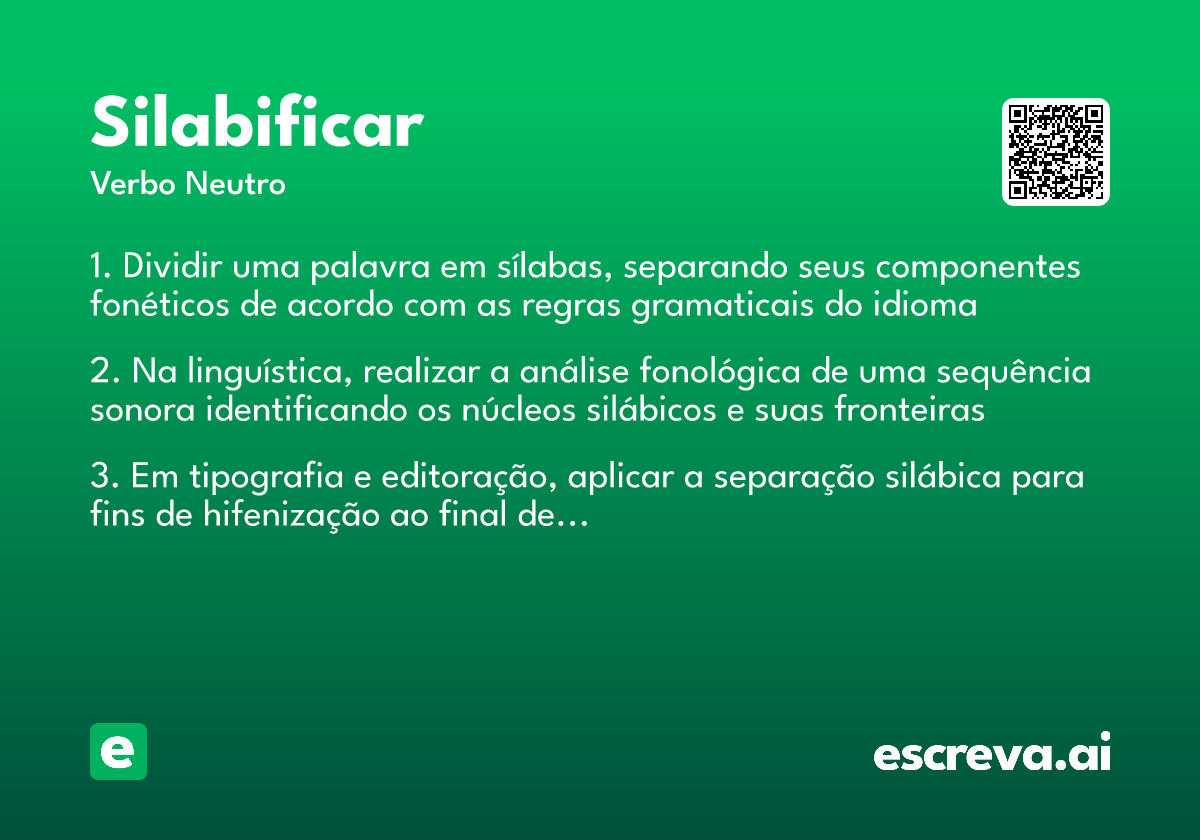 silabificar
