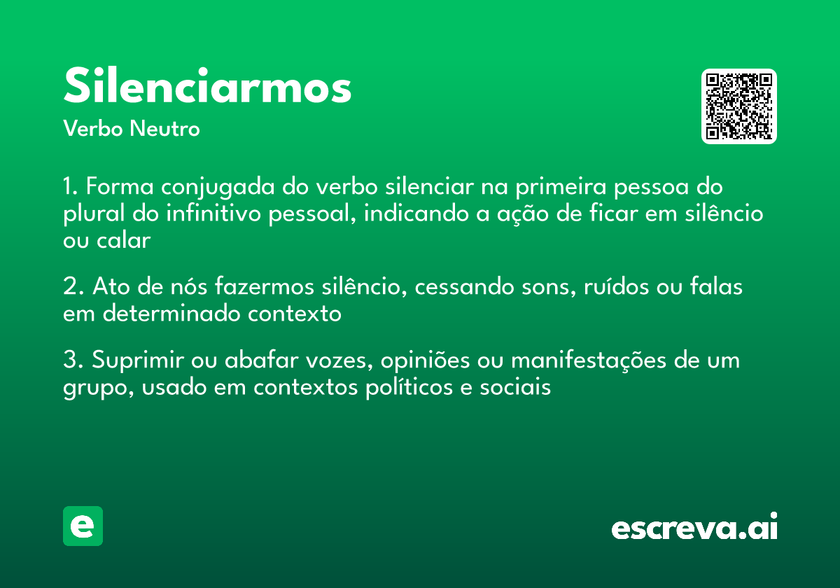 silenciarmos
