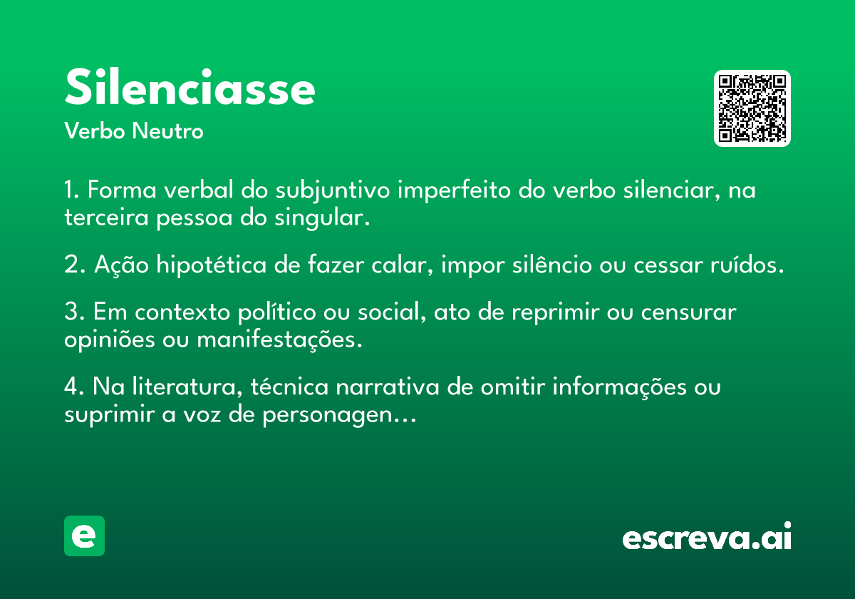 silenciasse