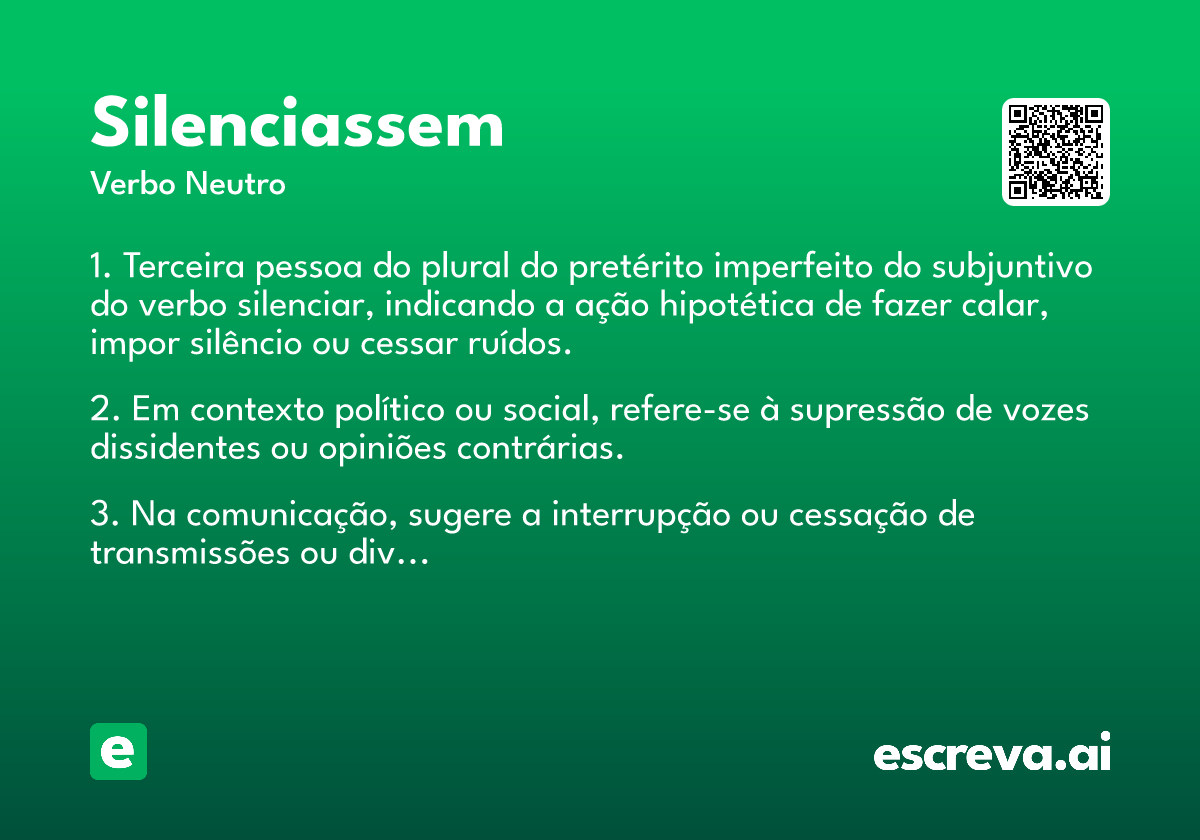 silenciassem