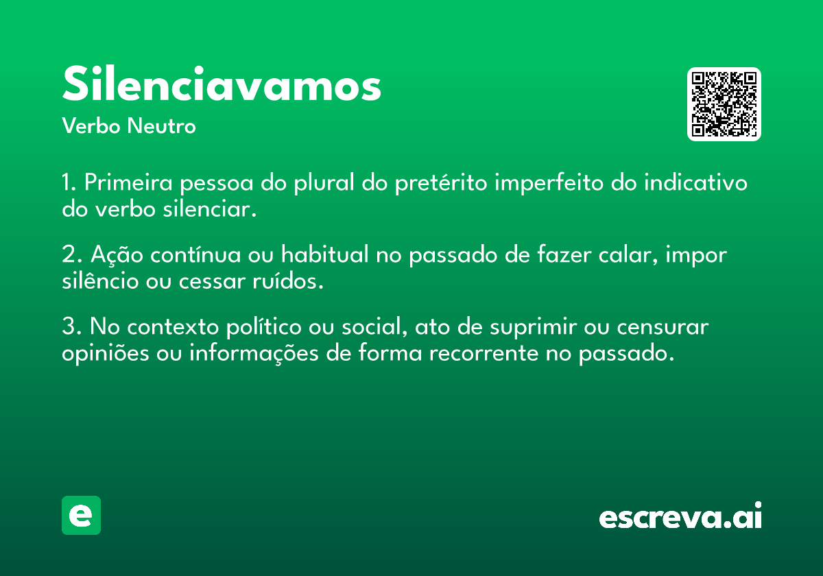 silenciavamos