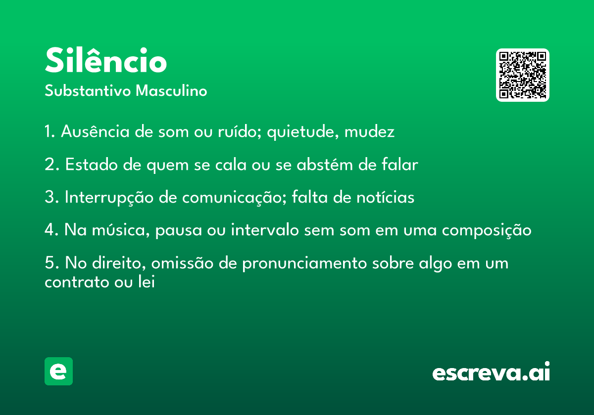 silêncio