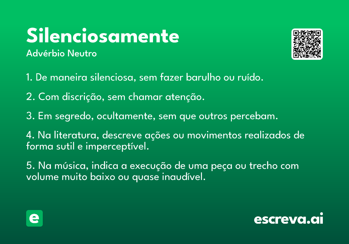 silenciosamente