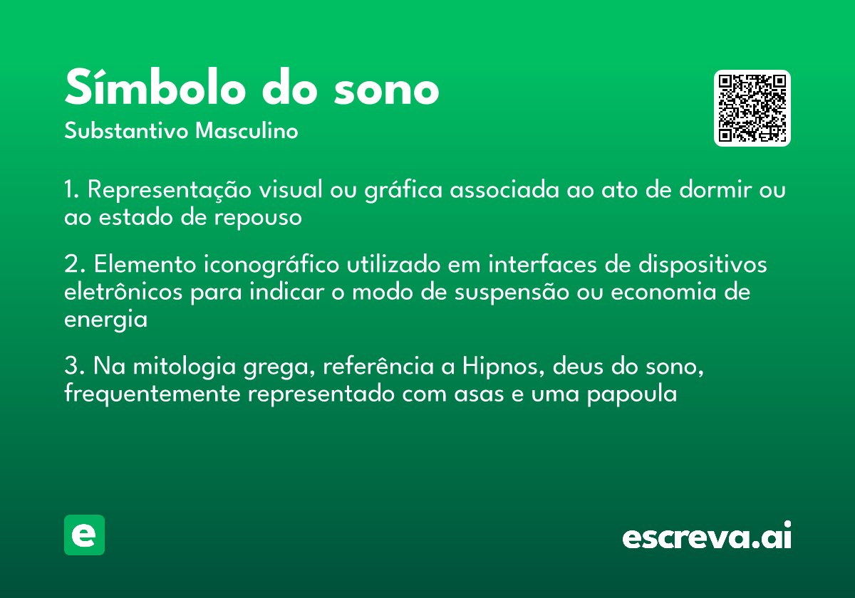 símbolo do sono