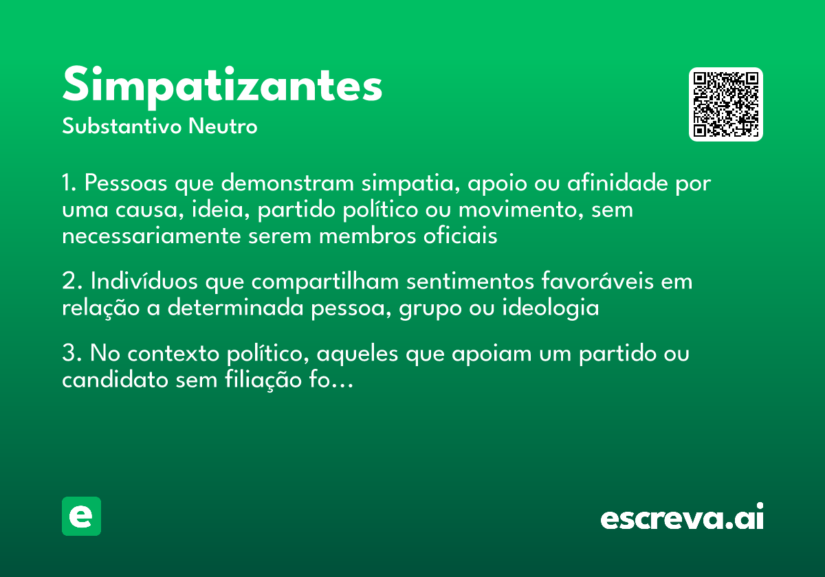 simpatizantes