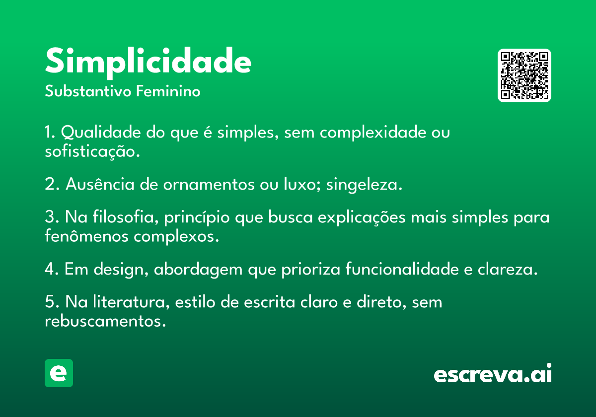 simplicidade
