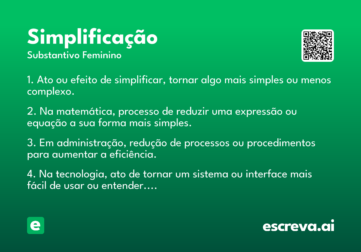 simplificação