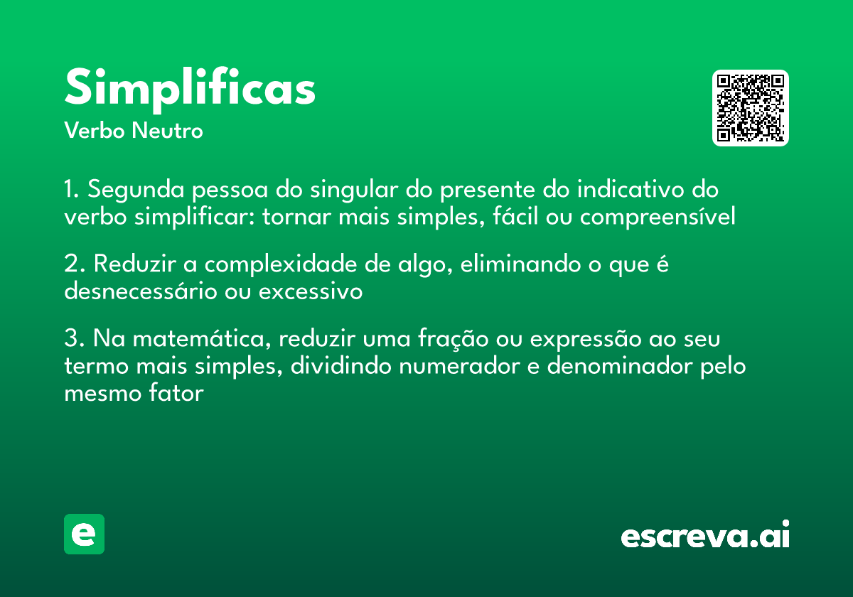 simplificas