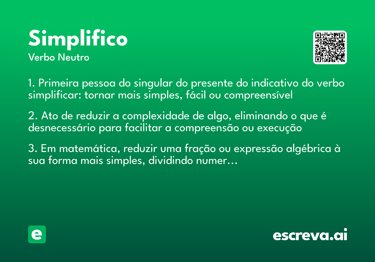 simplifico
