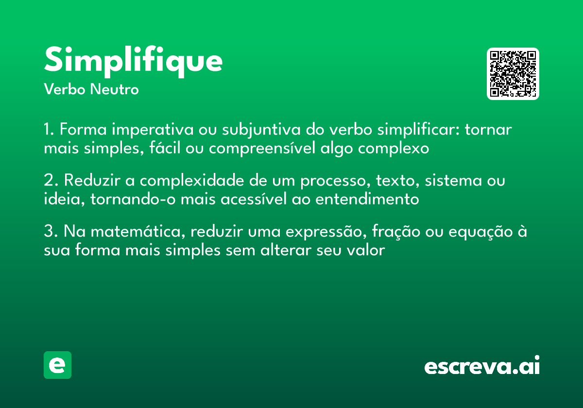 simplifique