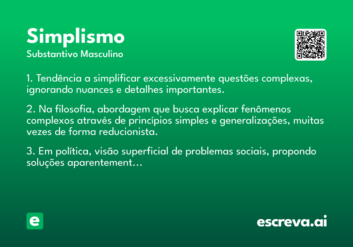 simplismo