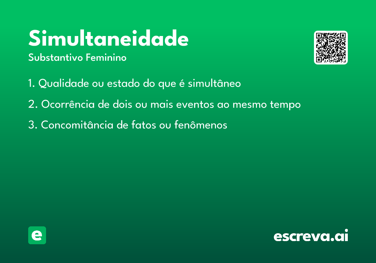 simultaneidade
