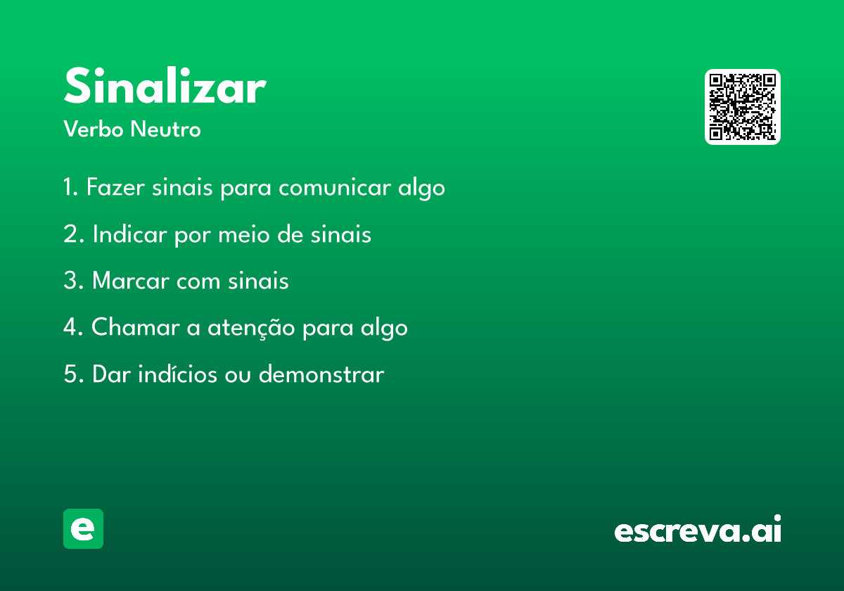 sinalizar
