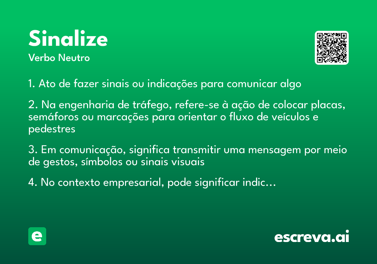 sinalize