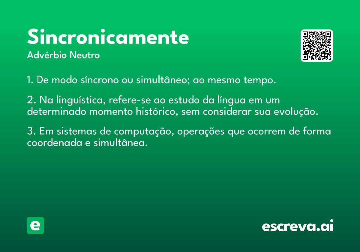 sincronicamente