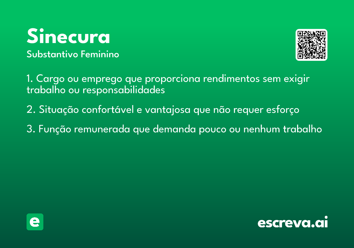sinecura