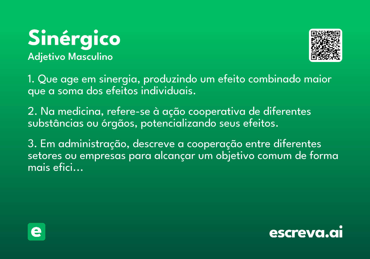 sinérgico