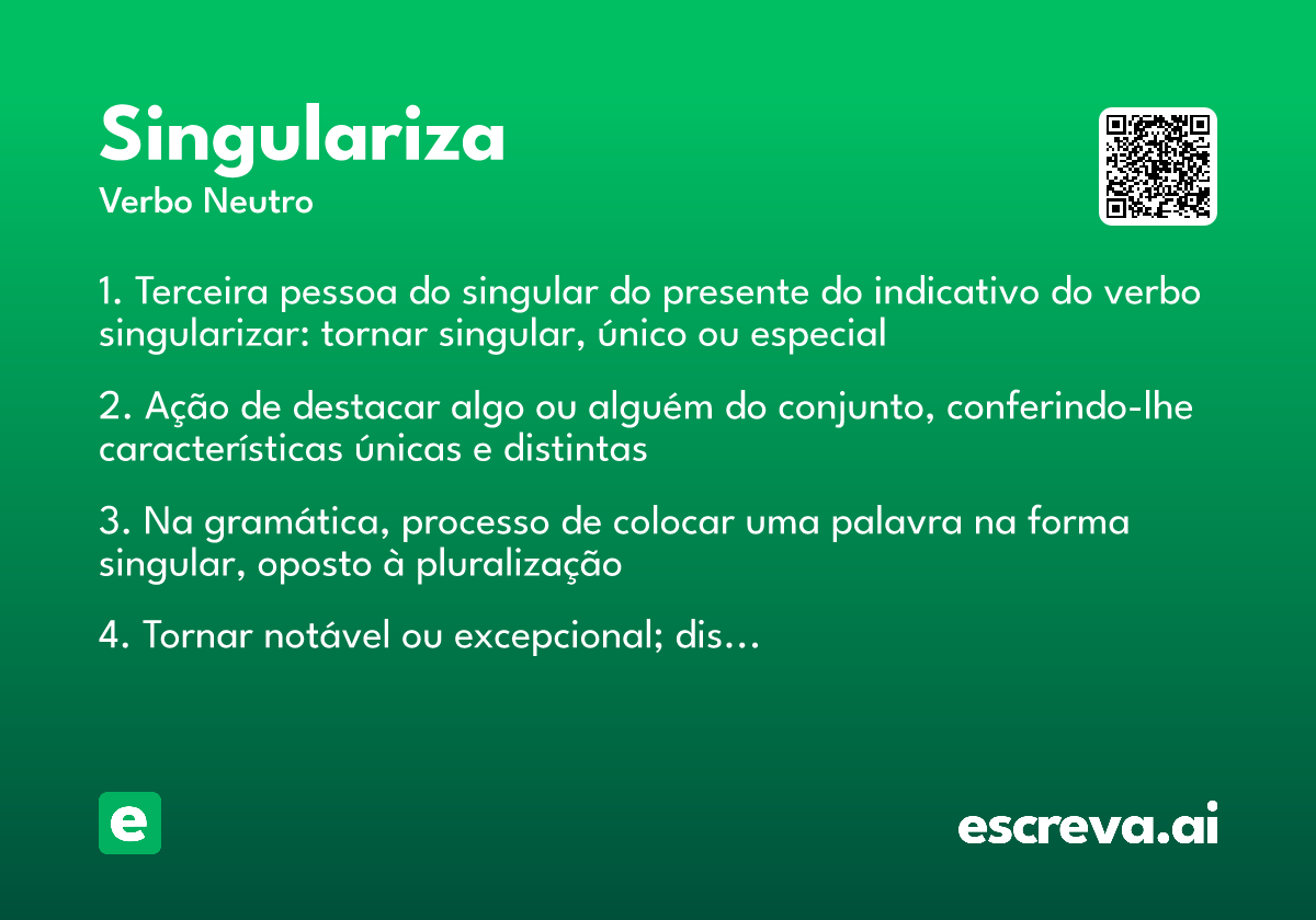 singulariza