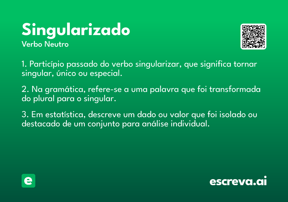 singularizado
