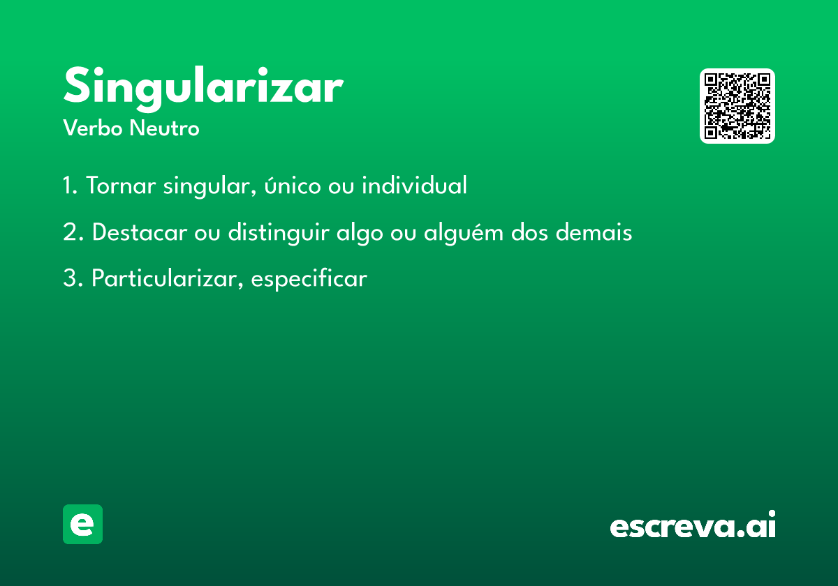 singularizar