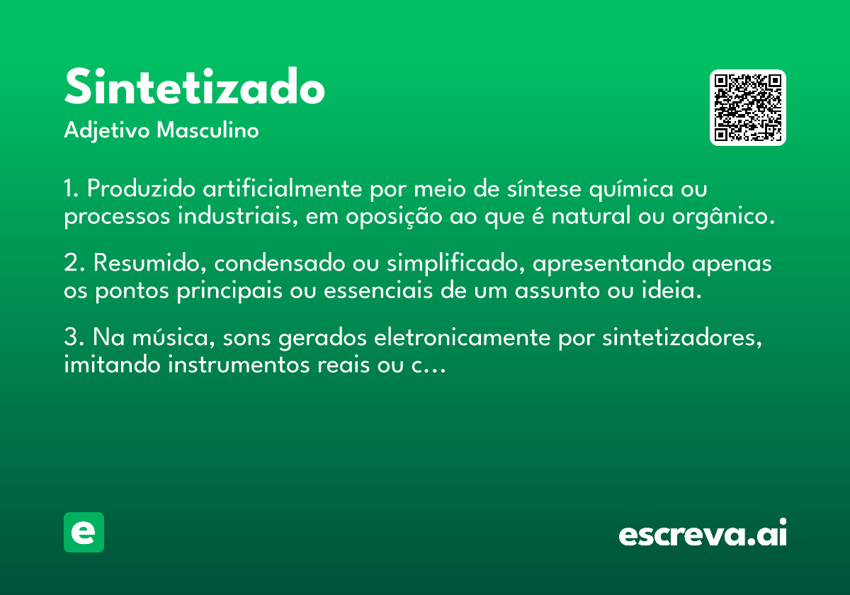 sintetizado