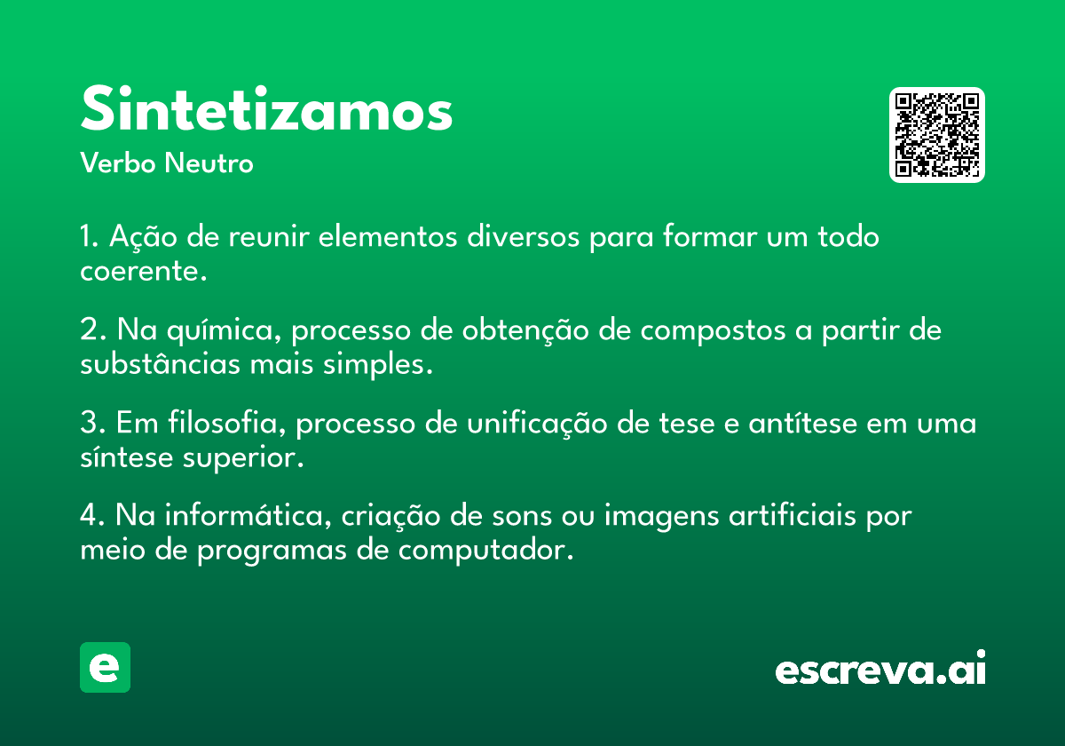 sintetizamos