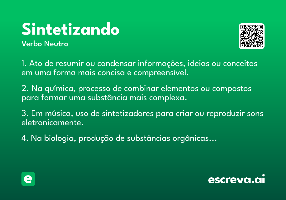 sintetizando