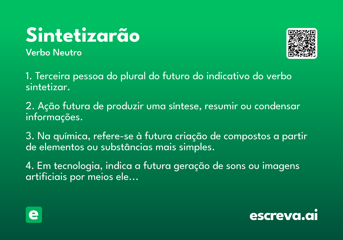 sintetizarão