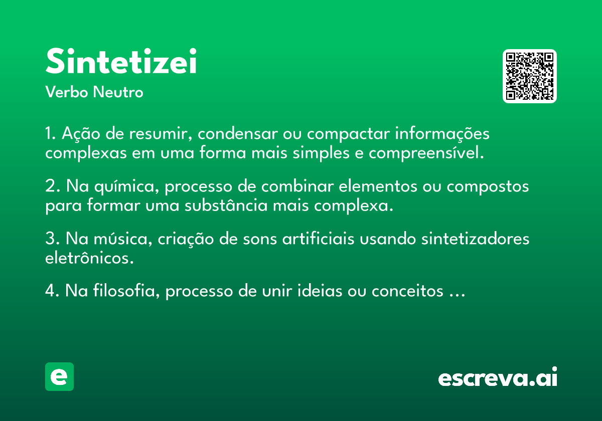 sintetizei