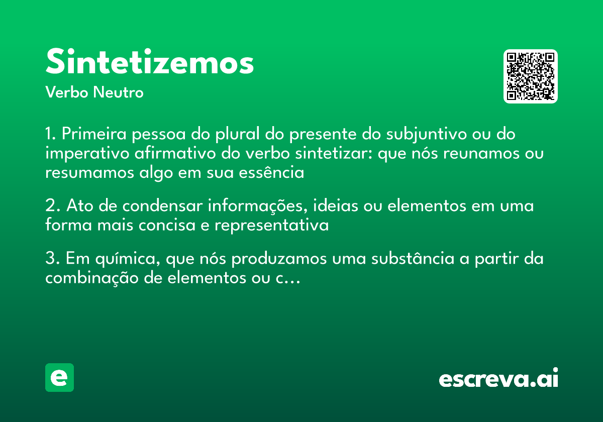 sintetizemos
