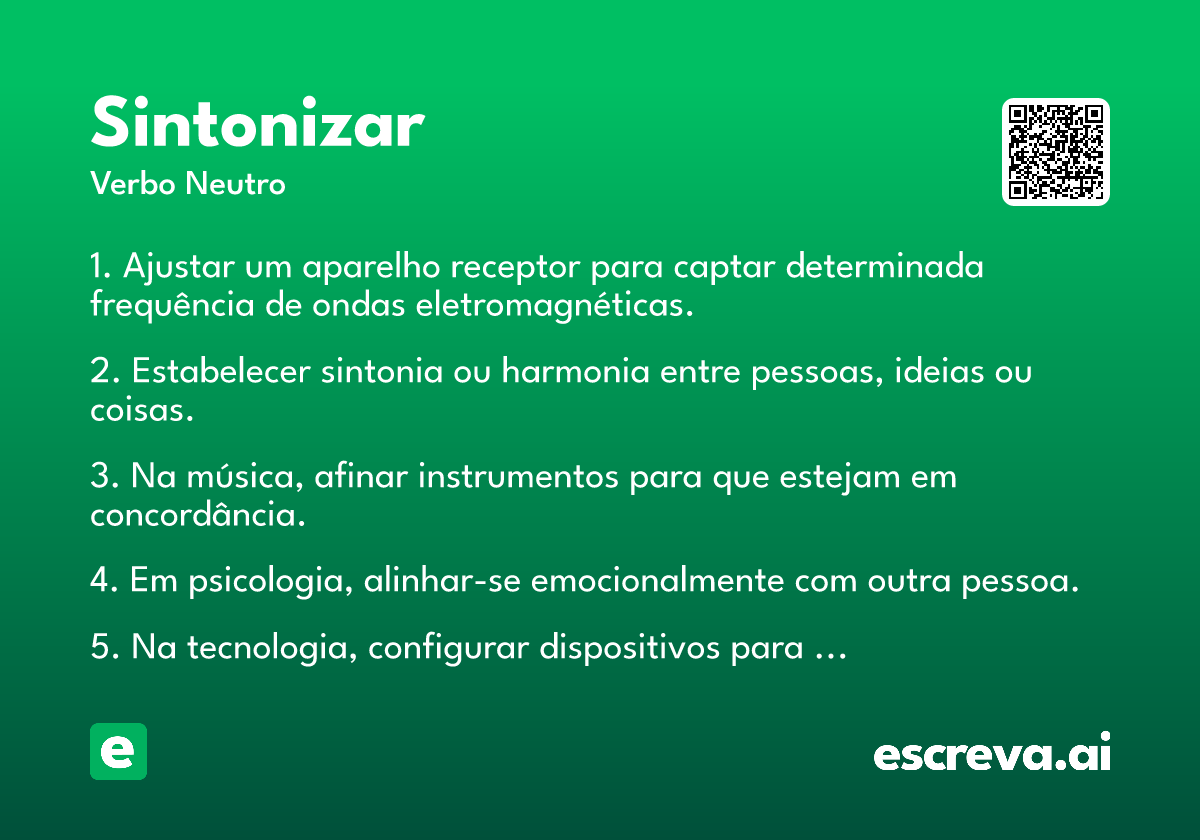 sintonizar