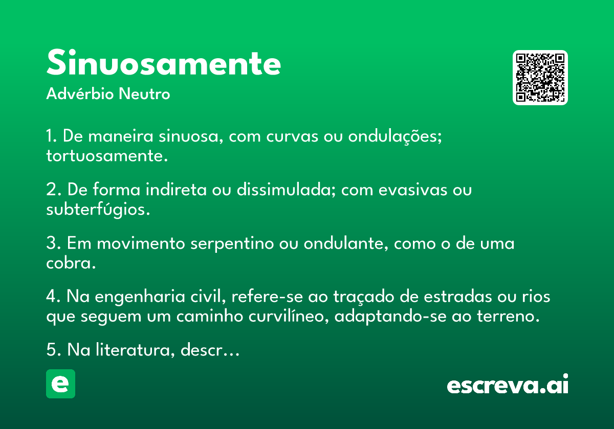 sinuosamente