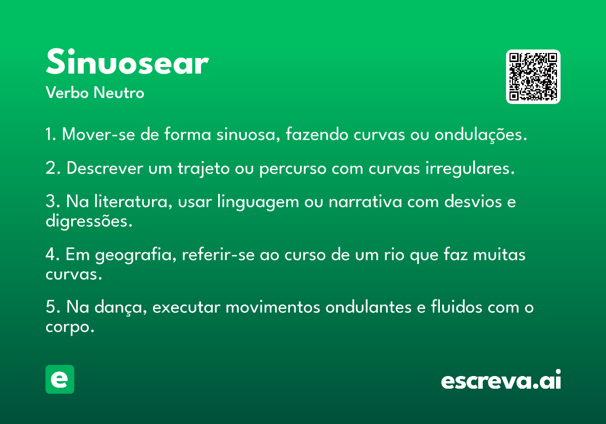 sinuosear