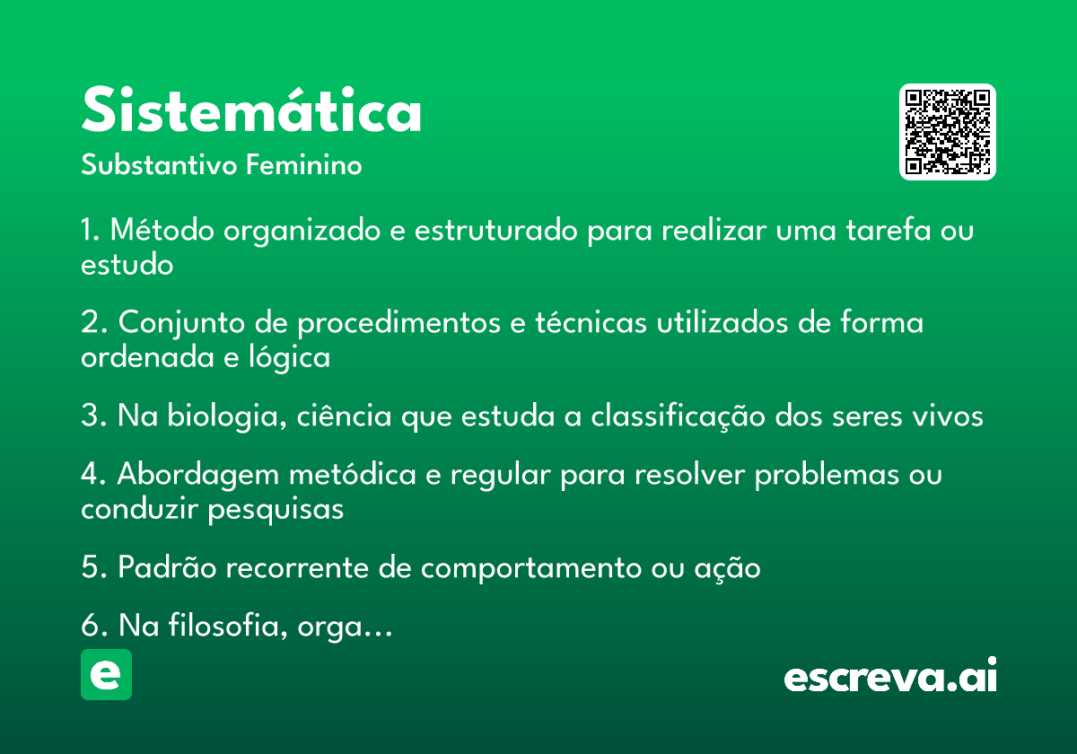 sistemática