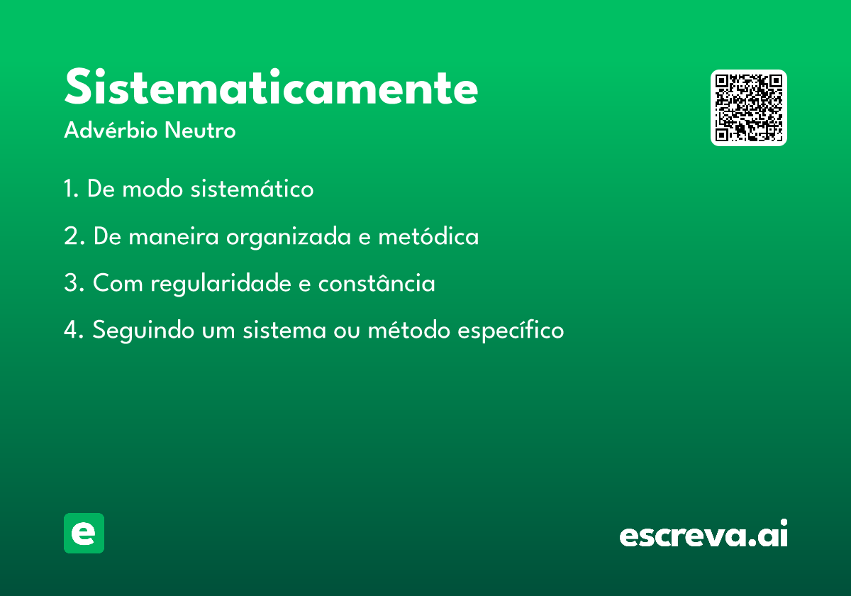 sistematicamente