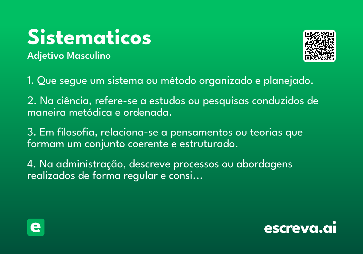 sistematicos